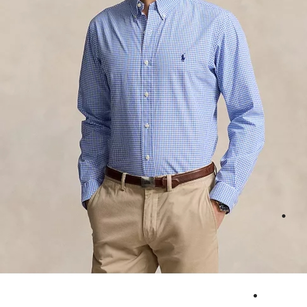 Men's Blue Checkered Shirt